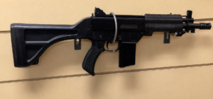 Australian Automatic Arms SAC carbine on display at the Lithgow Small Arms Factory Museum