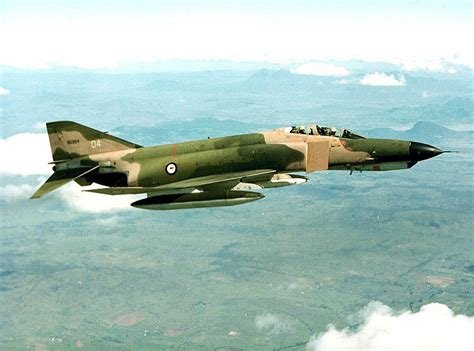 RAAF F-4E Phantom in flight during Australian service